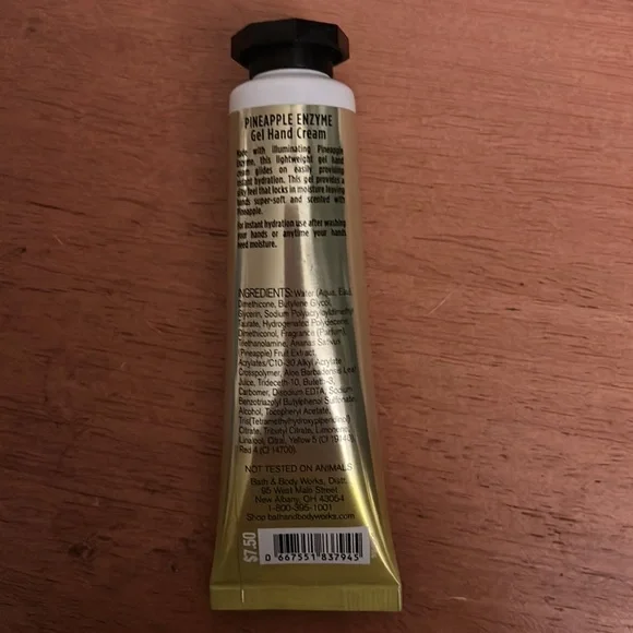 Bath and Body Works Pineapple Enzyme 1 fl oz hand cream. - Picture 2 of 2